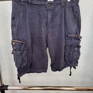 Women's Dark Blue Cargo Shorts